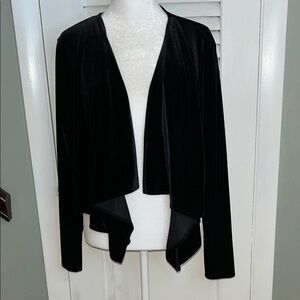 Tommy Hilfiger Velvet Open Cardigan Size Large